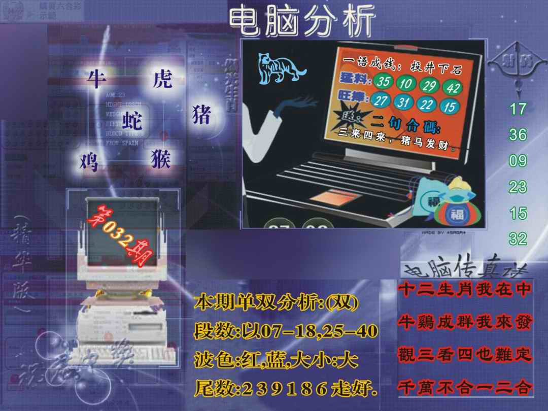 032期正版电脑分析贴士[图]